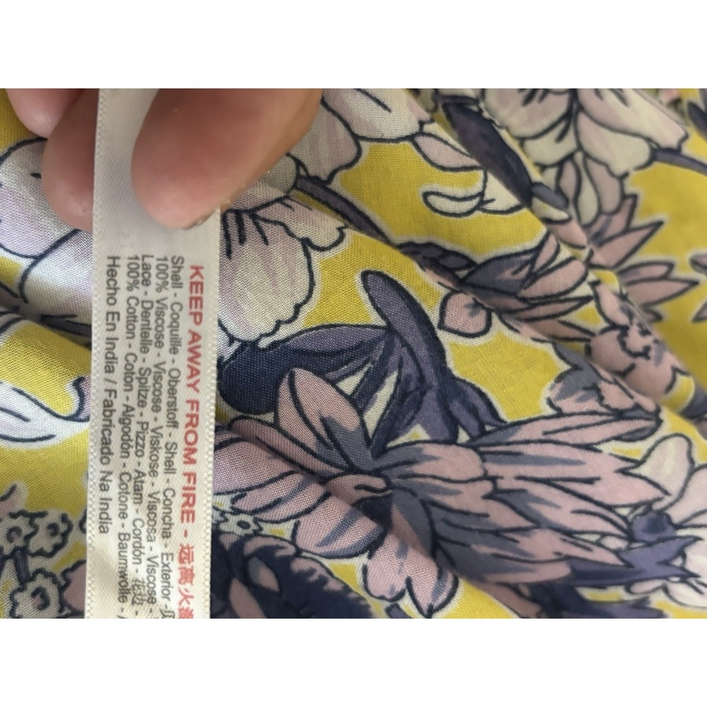 Anthropologie Pajamas Floral Pattern SET Pants Tank Camisole Size Small - Picture 13 of 13